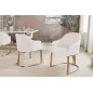 Invicta Krzesło EXTRAVAGANCIA jasnobeżowe z podłokietnikami 60cm / 46201