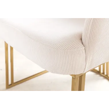 Invicta Krzesło EXTRAVAGANCIA jasnobeżowe z podłokietnikami 60cm / 46201