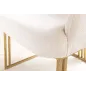 Invicta Krzesło EXTRAVAGANCIA jasnobeżowe z podłokietnikami 60cm / 46201