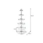 Etażerka ABSTRACT srebrna 6 poziomów 180cm / 44475