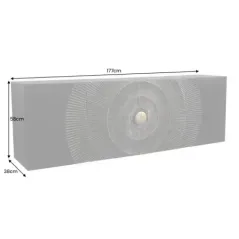 Invicta Komoda GOLDEN SUNSET czarne złoto z drewna mango 3D 177cm / 44525