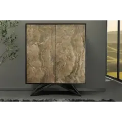 Invicta MONTAIN SOUL Komoda wysoka z imitacją marmuru 100cm / 44340