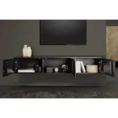 Invicta MONTAIN SOUL Szafka RTV wisząca imitacją marmuru 160cm / 44341