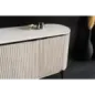 Invicta Komoda ADLON mango szare marmurowy biały blat 170cm / 44154