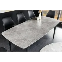 Invicta Stół ceramiczny MILANO optyka szarego marmuru 160cm / 44767