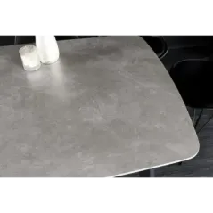 Invicta Stół ceramiczny MILANO optyka szarego marmuru 160cm / 44767