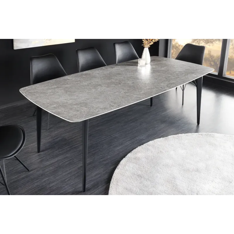 Invicta Stół ceramiczny MILANO optyka szarego marmuru 180cm / 44768