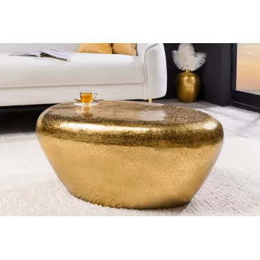 Invicta Stolik kawowy STONE złoty 75cm / 44852