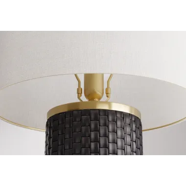 Invicta Lampa stołowa ELEGANCIA ceramiczna czarna 70cm / 46010