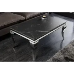Invicta Stolik kawowy Modern Barock optyka czarnego marmuru 100cm / 44368