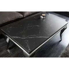 Invicta Stolik kawowy Modern Barock optyka czarnego marmuru 100cm / 44368