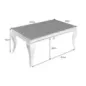 Invicta Stolik kawowy Modern Barock optyka czarnego marmuru 100cm / 44368 Invicta Stolik kawowy Modern Barock optyka czarnego marmuru 100cm / 44368