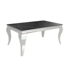 Invicta Stolik kawowy Modern Barock optyka czarnego marmuru 100cm / 44368