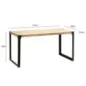 Wohnling Stół do jadalni Industrial akacja 120 x 60 x 76cm / WL7.046
