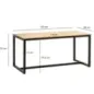 Wohnling Stół do jadalni Industrial akacja 120 x 60 x 76cm / WL7.058