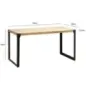 Wohnling Stół do jadalni Industrial akacja 140 x 80 x 76 cm / WL7.047