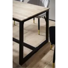 Wohnling Stół do jadalni Industrial akacja 140 x 80 x 76 cm / WL7.059