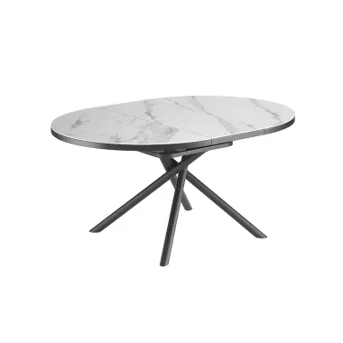 Invicta Stół ceramiczny MIKADO optyka białego marmuru 120 - 160cm / 46503