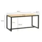 Wohnling Stół do jadalni Industrial akacja 200 x 100 x 76 cm / WL7.061