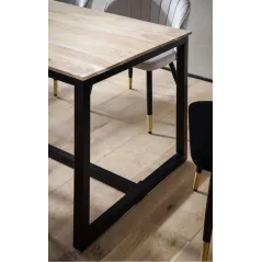 Wohnling Stół do jadalni Industrial akacja 200 x 100 x 76 cm / WL7.061