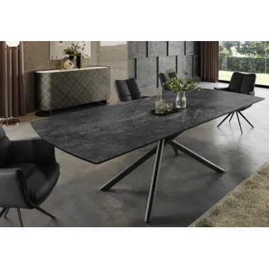 Invicta Stół ceramiczny MIKADO grafitowy 180 - 230cm / 46496