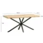 Wohnling Stół do jadalni GALAXIE mango 180 x 90 x 76 cm / WL7.045