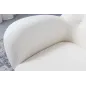 Invicta Fotel uszak DON białe bouclé 88cm / 45970