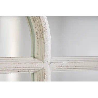 Invicta Lustro ścienne CASTILLO 100cm białe drewno   / 43872