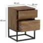 Wohnling Szafka nocna IRON CRAFT naturalne mango 40 x 38 x 60cm / WL6.850 Wohnling Szafka nocna IRON CRAFT naturalne mango 40 x 38 x 60cm / WL6.850