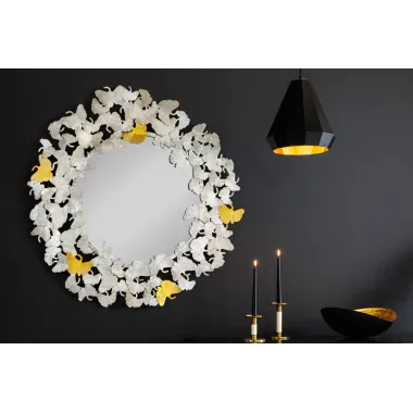 Invcita Lustro ścienne LIŚCIE GINKGO 95cm / 42778