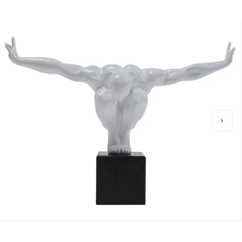 Kare Figurka dekoracyjna Deco Object Athlet White Small 43cm / 30795
