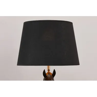 Invicta Lampa stołowa BLACK BEAUTY rzeźba konia 75cm / 45665