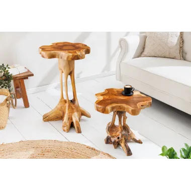 Invicta stolik ROOT drewno tekowe naturalne 40cm / 44713