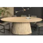 Invicta Stół do jadalni ART DECO owalny z drewna mango 220cm / 44563