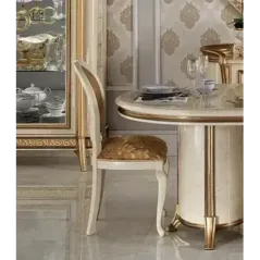 MELODIA Włoska witryna 2 drzwiowa z meandrem Versace 140cm / ArredoClassic
