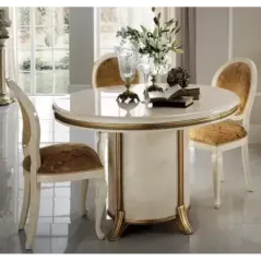 MELODIA Włoska witryna 2 drzwiowa z meandrem Versace 140cm / ArredoClassic