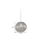 Invicta Lampa wisząca LIQUID DIAMOND 20cm szkło dymione / 46016