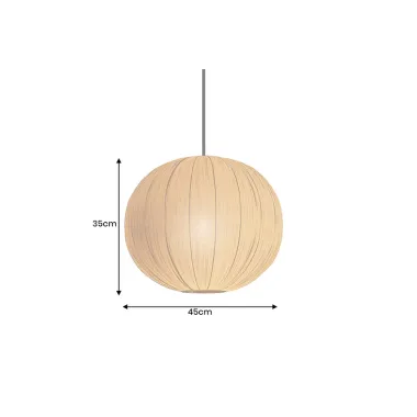 Invicta Lampa wisząca ORGANIC z naturalnego materiału 35cm  / 45843