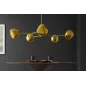 Invicta Lampa wisząca LIQUID DIAMOND 5 szklanych kloszy w kolorze złotym/ 46020