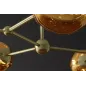 Invicta Lampa wisząca LIQUID DIAMOND 5 szklanych kloszy w kolorze złotym/ 46020