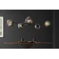 Invicta Lampa wisząca LIQUID DIAMOND 5 szklanych kloszy w kolorze szarym / 46021