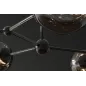 Invicta Lampa wisząca LIQUID DIAMOND 5 szklanych kloszy w kolorze szarym / 46021
