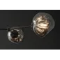 Invicta Lampa wisząca LIQUID DIAMOND 5 szklanych kloszy w kolorze szarym / 46021