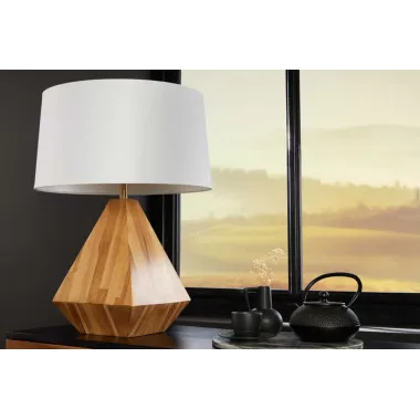 Invicta Lampa stołowa DIAMOND drewno tekowe 60cm / 43848