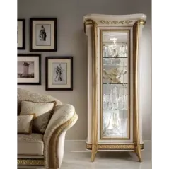 MELODIA Włoskie krzesło tapicerowane z podłokietnikami 50 x 62cm / ArredoClassic