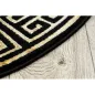 Dywan Grecki wzór Versace czarny / złoty Ø 120cm Dywan Grecki wzór Versace czarny / złoty Ø 120cm