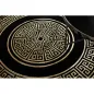 Dywan Grecki wzór Versace czarny / złoty Ø 120cm Dywan Grecki wzór Versace czarny / złoty Ø 120cm