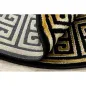 Dywan Grecki wzór Versace czarny / złoty Ø 150cm Dywan Grecki wzór Versace czarny / złoty Ø 150cm