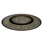 Dywan Grecki wzór Versace czarny / złoty Ø 150cm Dywan Grecki wzór Versace czarny / złoty Ø 150cm