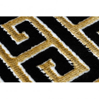 Dywan Versace meander czarny kość słoniowa Ø 150cm